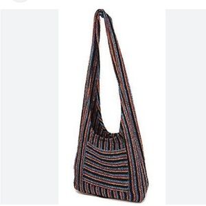 Striped Crossbody Sling Bag Hippie Cross-Body Baja Sling Bag Tote Classic Baja
